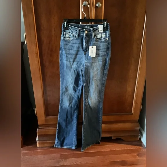 NWT Judy Blue Women's Blue Jeans Size 0/24 - Picture 1 of 12